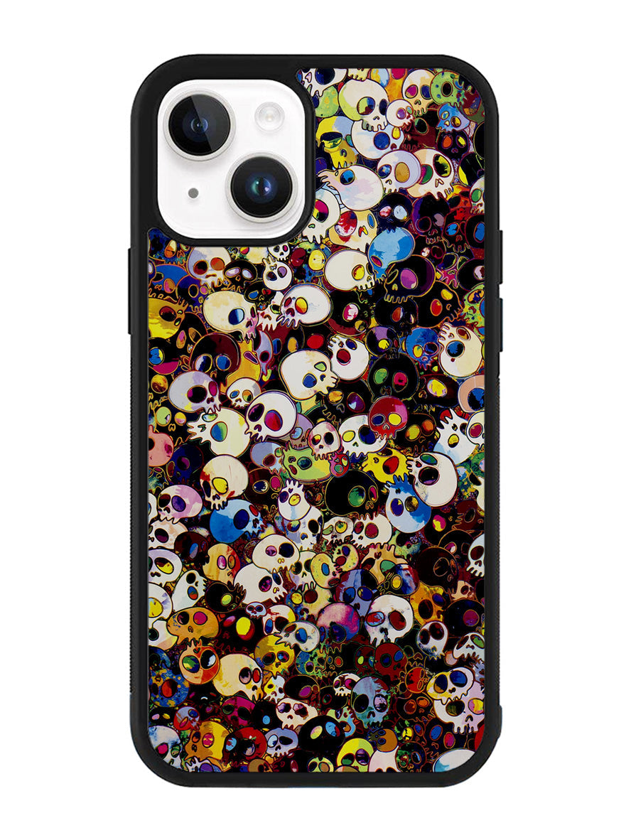 Takashi Murakami Color Skull iPhone 14 Plus Case QC10838