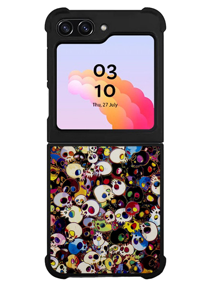 Takashi Murakami Color Skull Samsung Galaxy Z Flip 5 5G 2023 Case OV10838