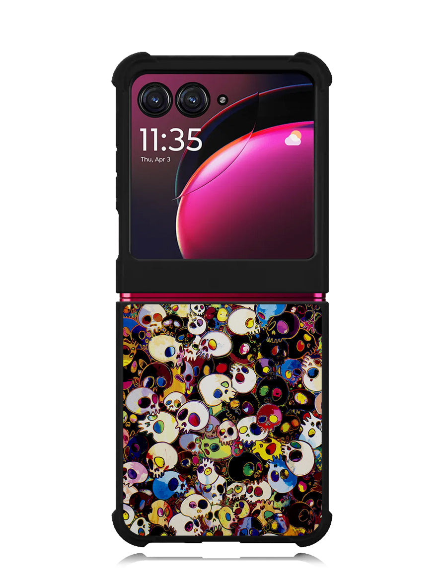 Takashi Murakami Color Skull Motorola Moto Razr Plus 2023 , Moto Razr+ 2023 Case OV10838