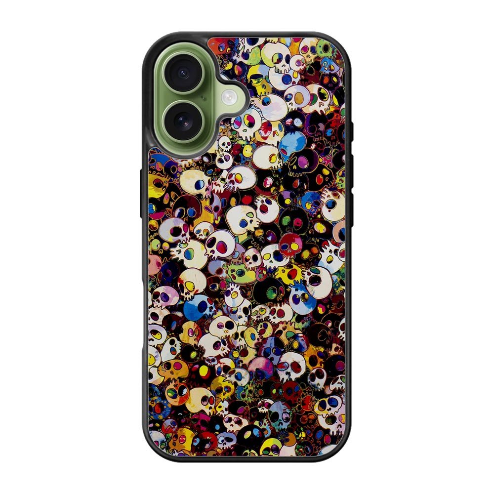 Takashi Murakami Color Skull iPhone 17 Case QC10838
