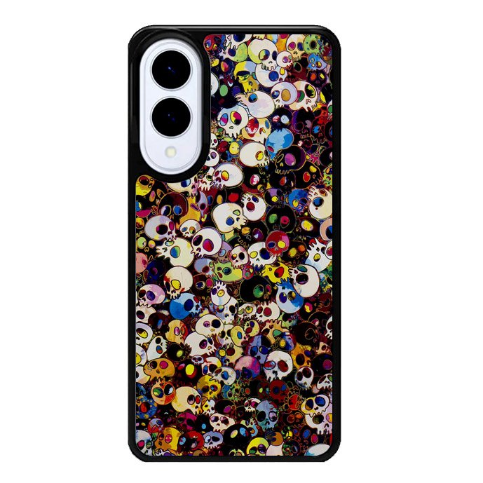 Takashi Murakami Color Skull Samsung Galaxy S25 Edge 5G Case OV10838