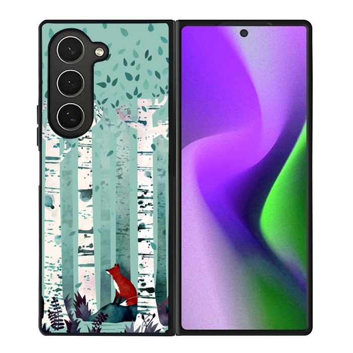 The Birches Fox Samsung Galaxy Z Fold 6 5G 2024 Case OV10711