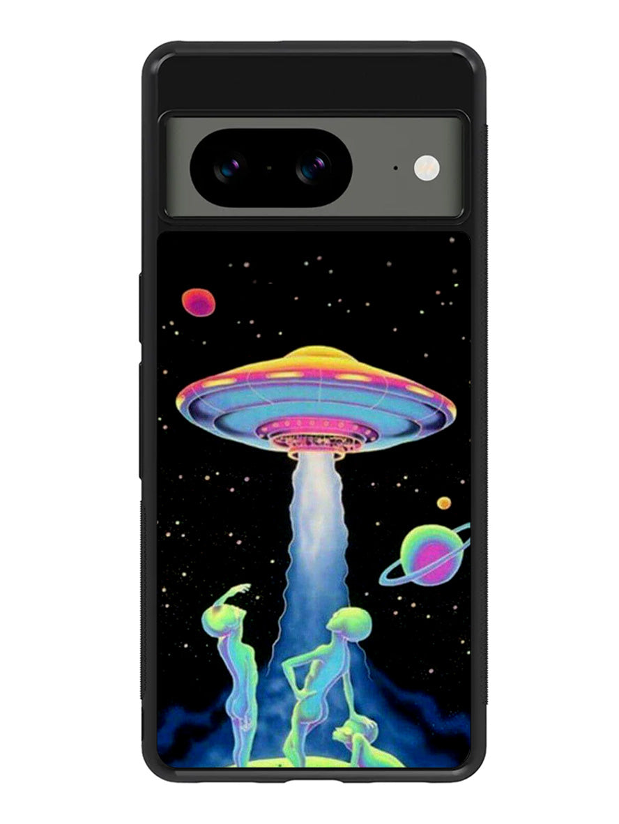 Aesthetic Alien Psychadelic Art Google Pixel 8A Case QC10630