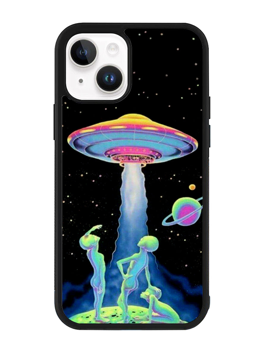 Aesthetic Alien Psychadelic Art iPhone 14 Plus Case QC10630