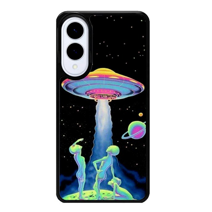 Aesthetic Alien Psychadelic Art Samsung Galaxy S25 Edge 5G Case OV10630
