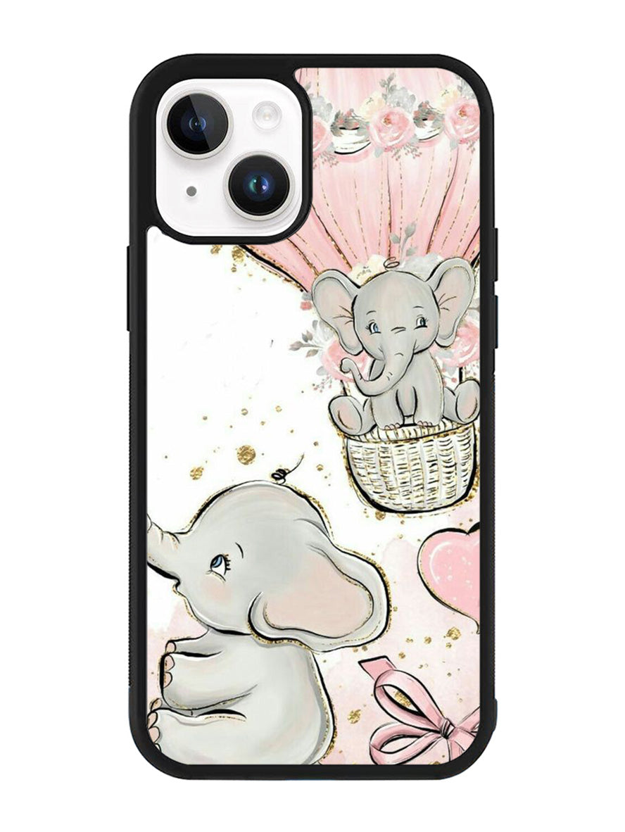 Dumbo Drawing Air Balloon iPhone 14 Plus Case QC10558