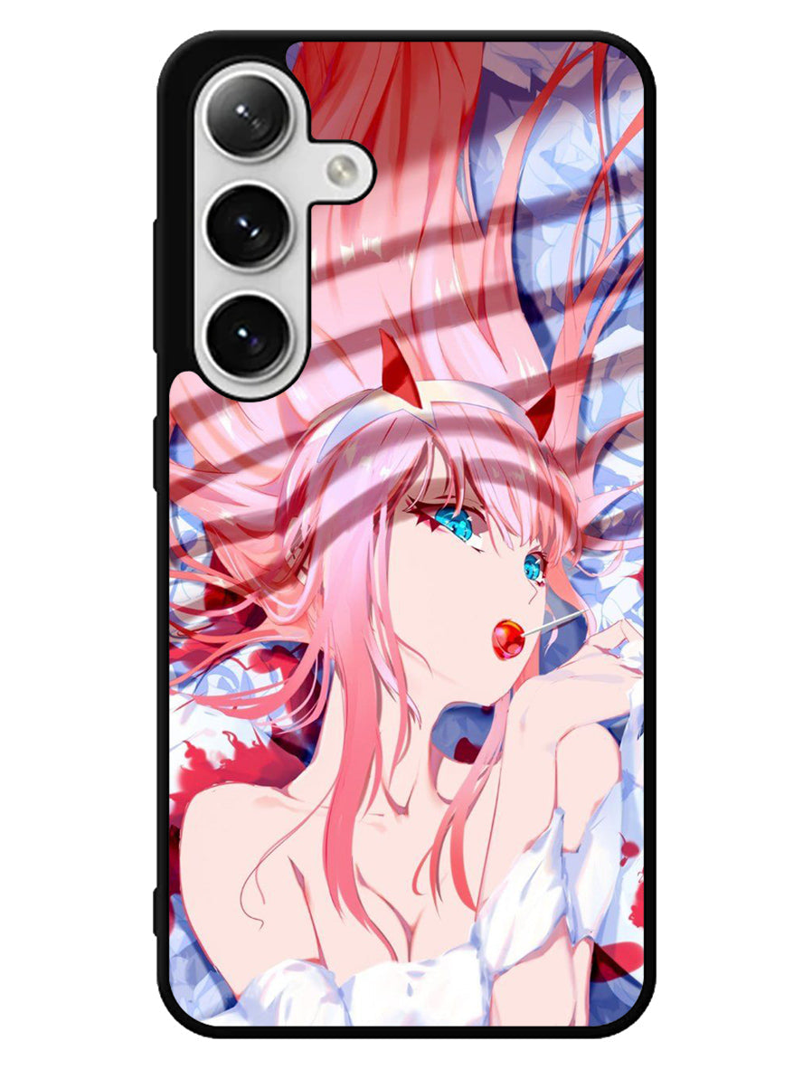 Sakura Zero Two Darling Samsung Galaxy S25 5G Case