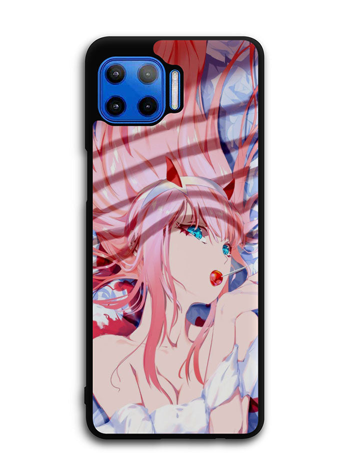 Sakura Zero Two Darling Motorola Moto One 5G Case , Moto One 5G UW Case , Moto G 5G Plus Case