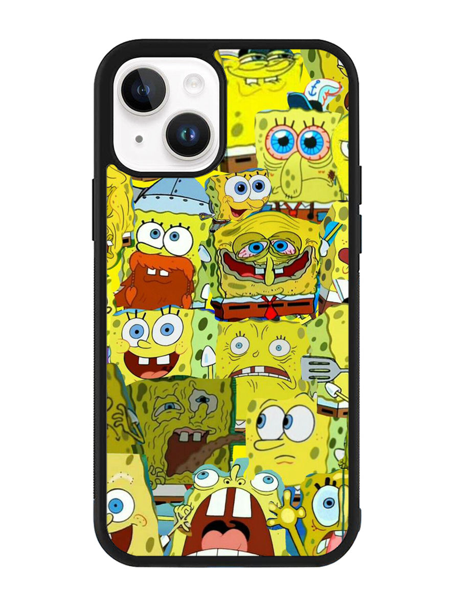 Spongebob Yellow Meme Collage iPhone 14 Plus Case QC10437