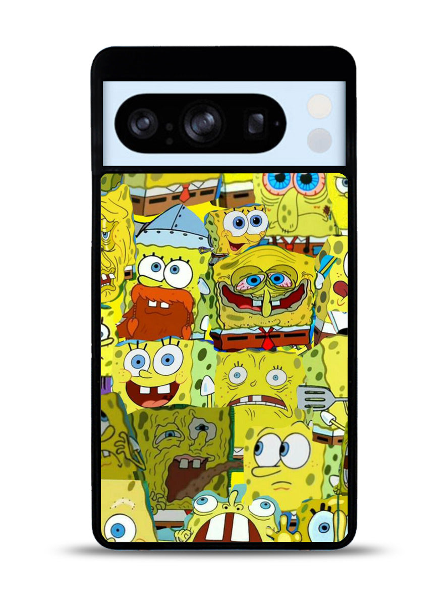 Spongebob Yellow Meme Collage Google Pixel 8 Pro Case QC10437