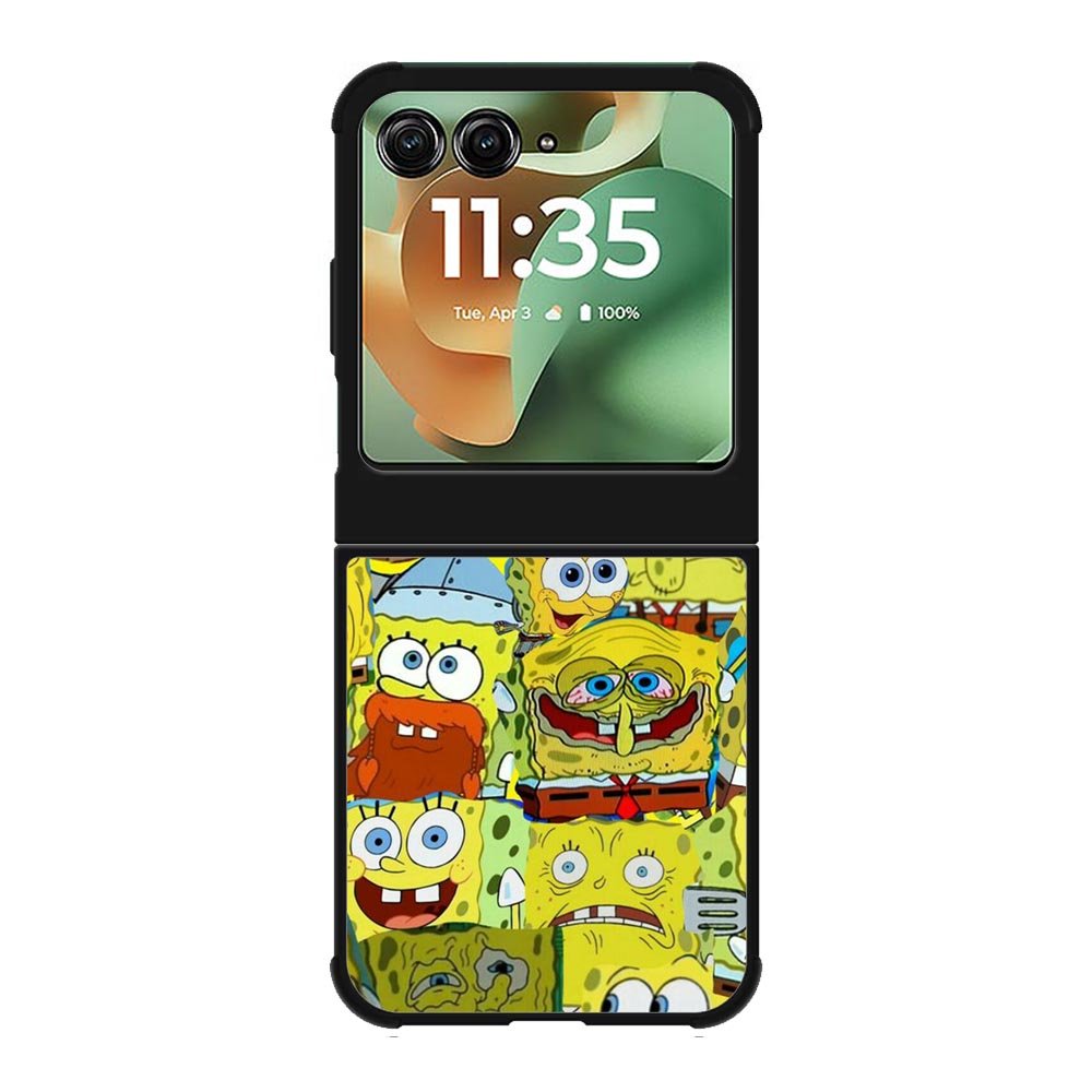 Spongebob Yellow Meme Collage Motorola Moto RAZR 2025 Case OV10437