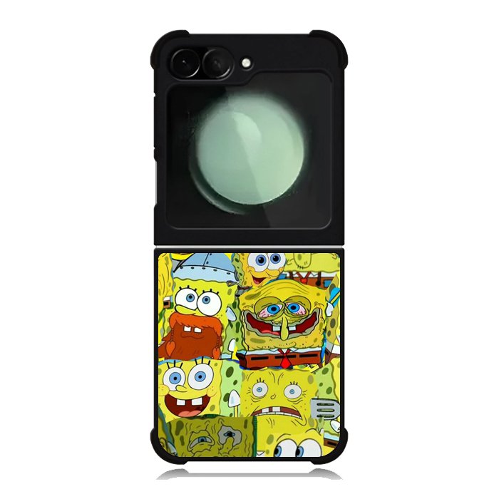 Spongebob Yellow Meme Collage Samsung Galaxy Z Flip 6 5G 2024 Case OV10437