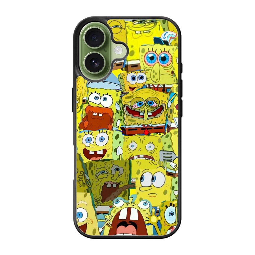 Spongebob Yellow Meme Collage iPhone 17 Case QC10437
