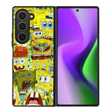 Spongebob Yellow Meme Collage Samsung Galaxy Z Fold 6 5G 2024 Case OV10437