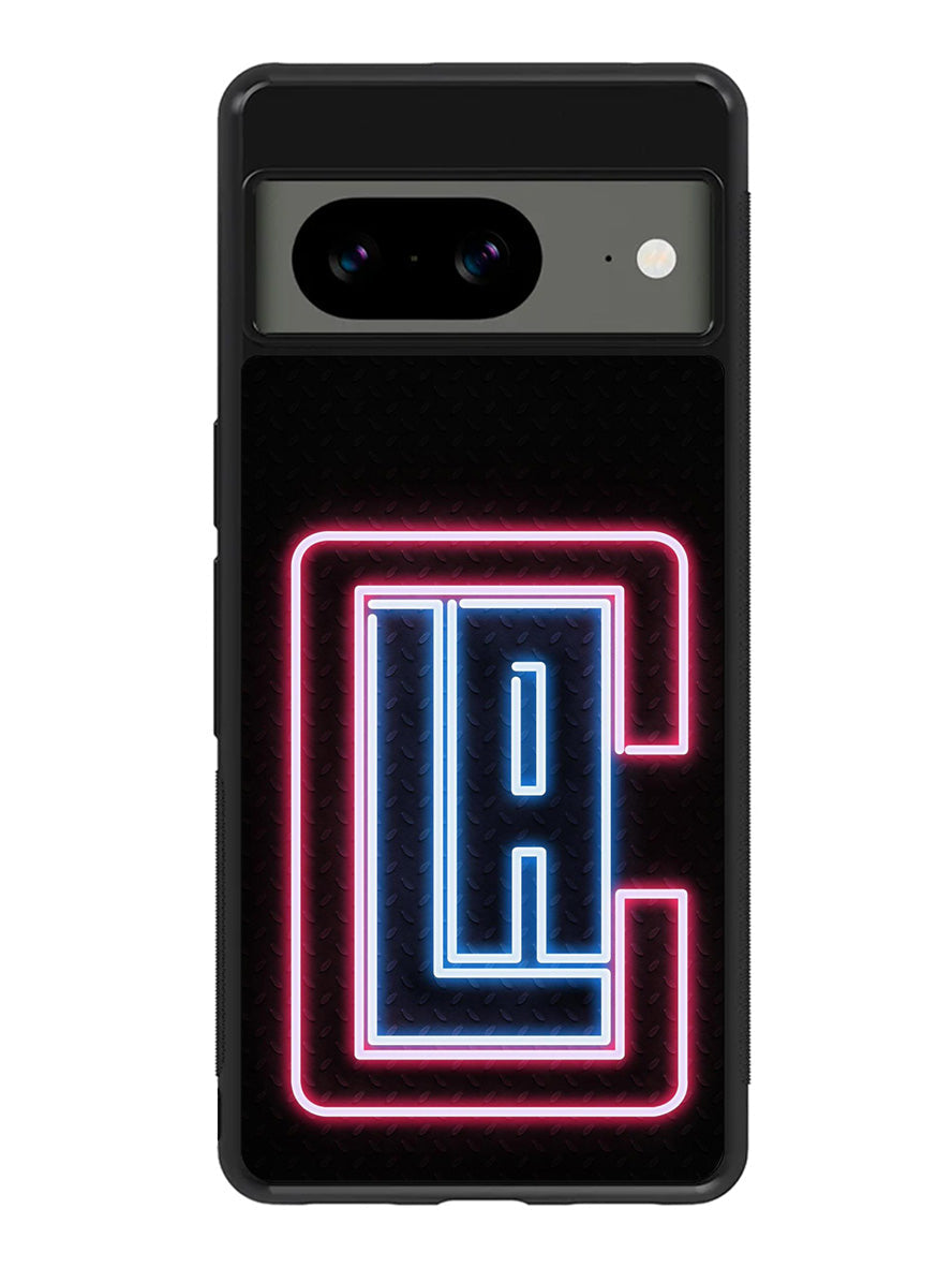 Los Angeles Clippers Neon Google Pixel 8A Case QC9370