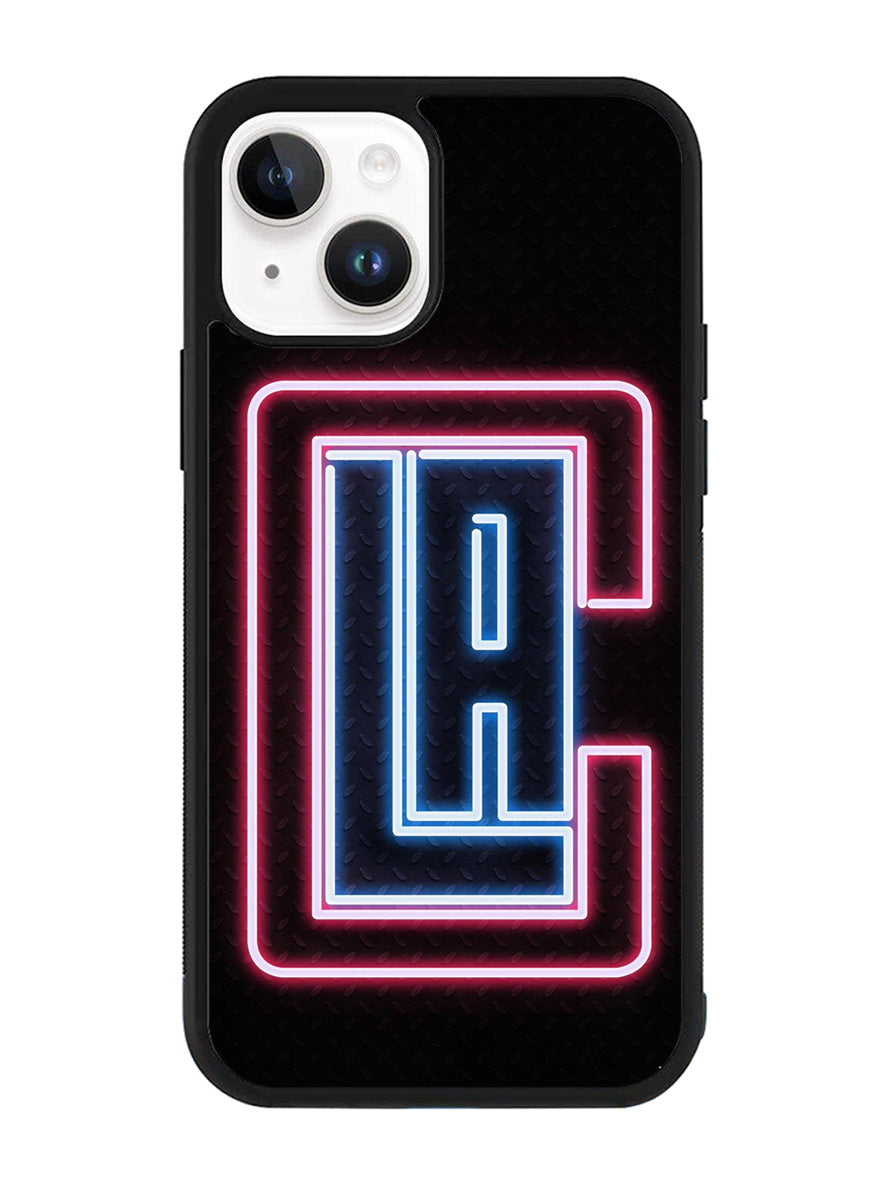 Los Angeles Clippers Neon iPhone 14 Plus Case QC9370