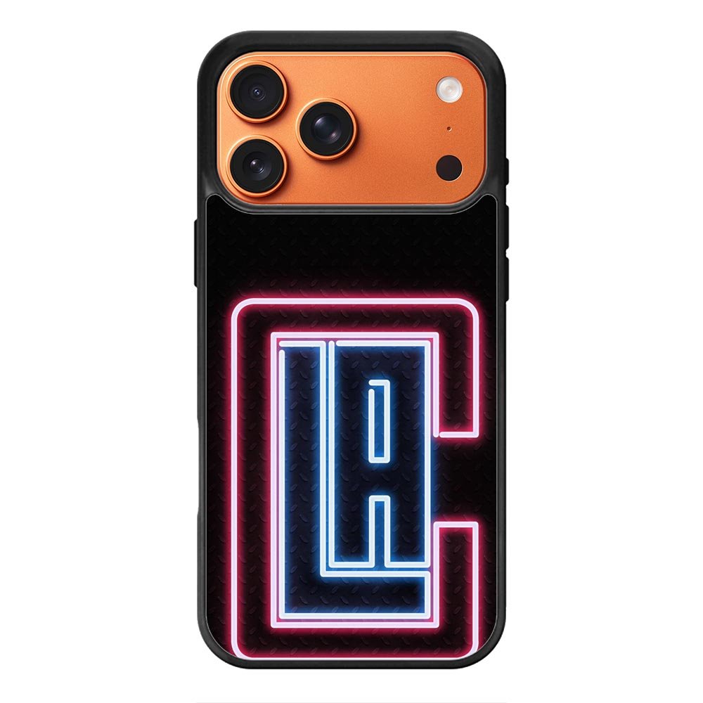 Los Angeles Clippers Neon iPhone 17 Pro Case OV9370