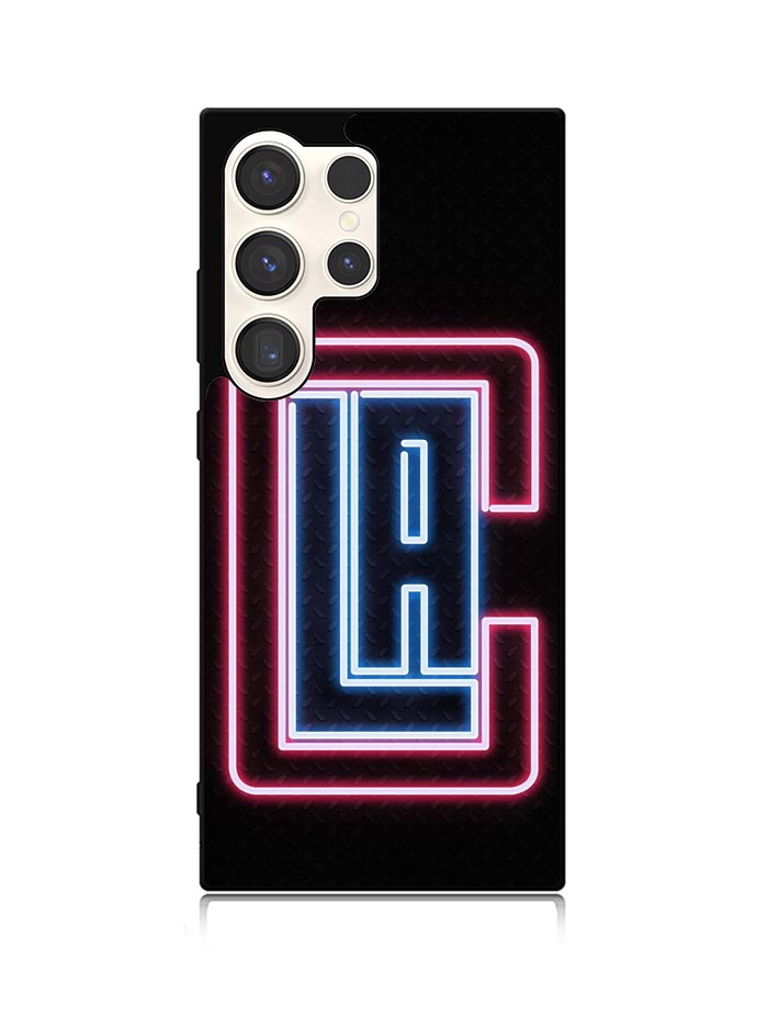 Los Angeles Clippers Neon Samsung Galaxy S25 Ultra 5G Case QC9370