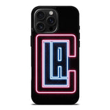 Los Angeles Clippers Neon iPhone 16 Pro Max Case OV9370