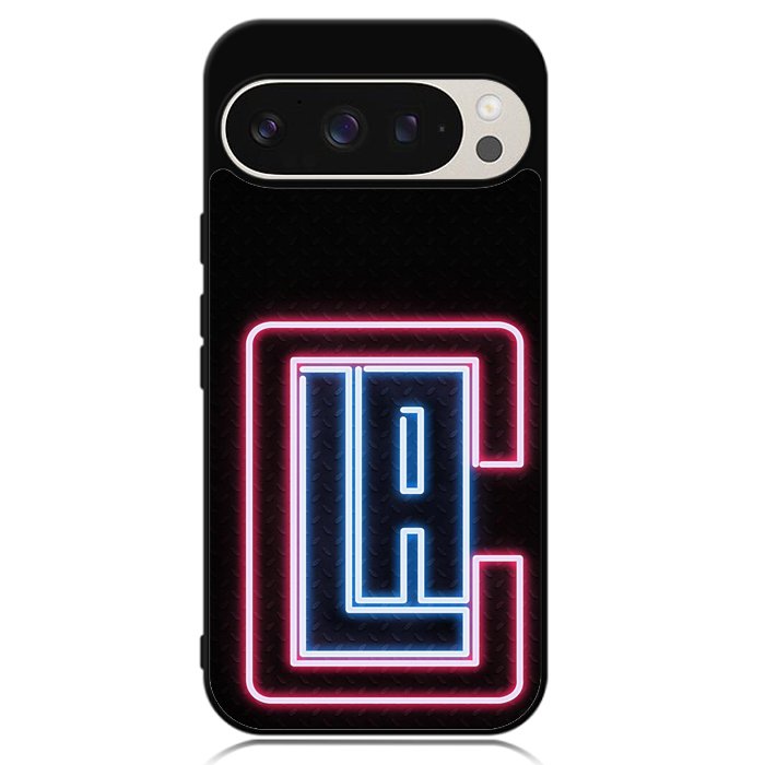 Los Angeles Clippers Neon Google Pixel 9 Pro XL Case OV9370