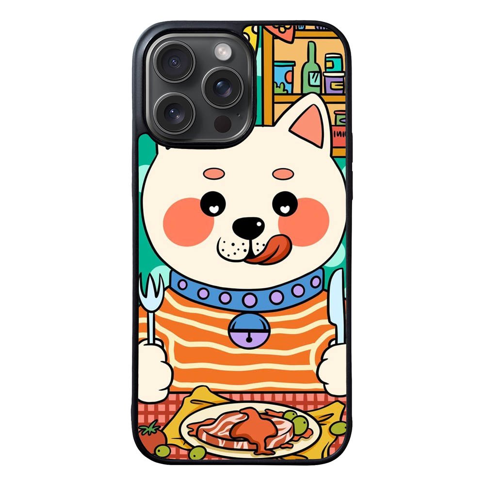 dogs eat meat NDK0136 iPhone 15 Pro Max Case