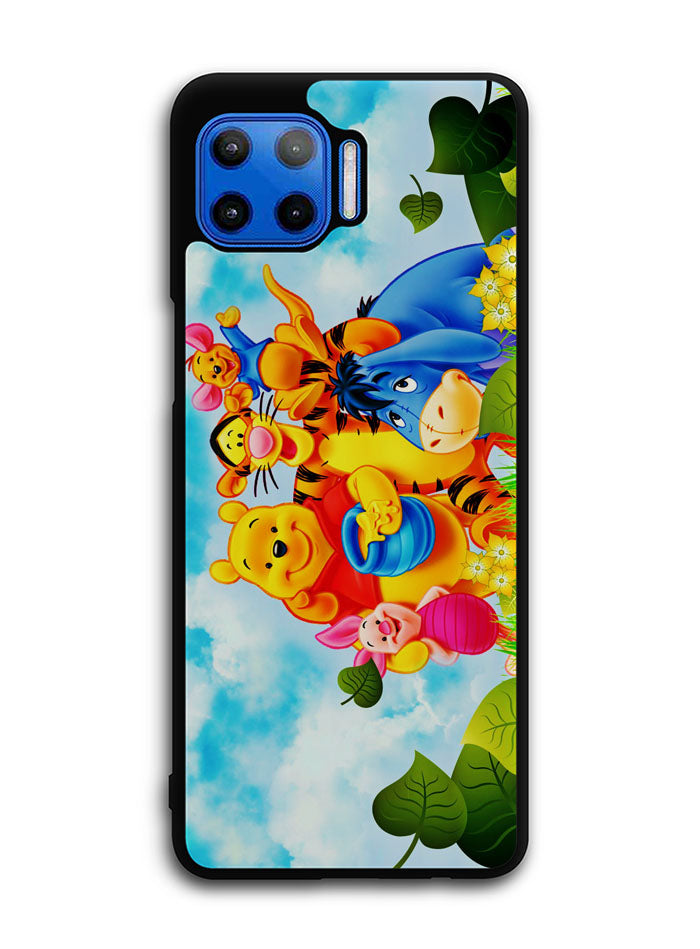 Winnie The Pooh Cartoon Motorola Moto One 5G Case , Moto One 5G UW Case , Moto G 5G Plus Case