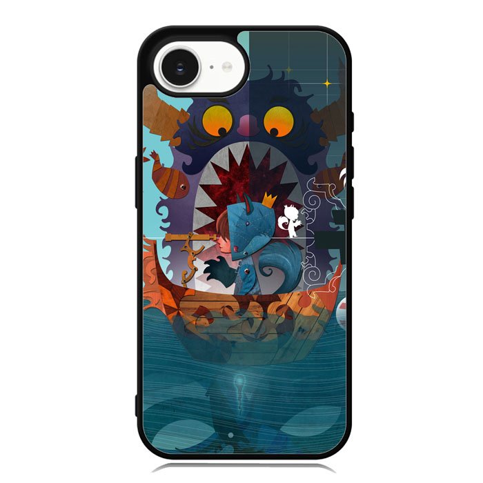 Where the Wild Things Are cartoon Wallpaper iPhone 16e Case OV1494