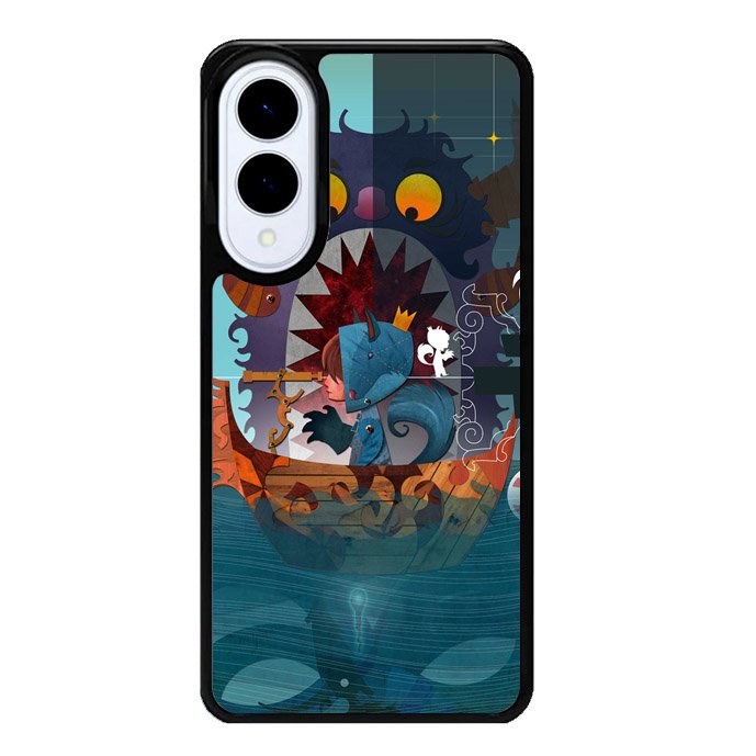 Where the Wild Things Are cartoon Wallpaper Samsung Galaxy S25 Edge 5G Case OV1494