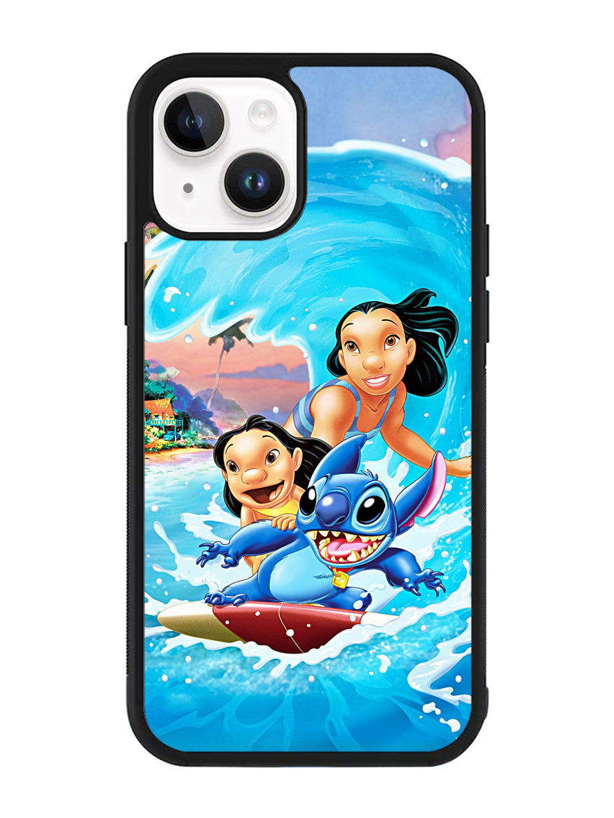 lilo stitch Wallpaper iPhone 14 Case QC1499