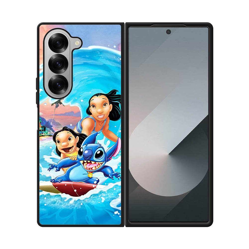 lilo stitch Wallpaper Samsung Galaxy Z Fold 7 5G Case QC1499