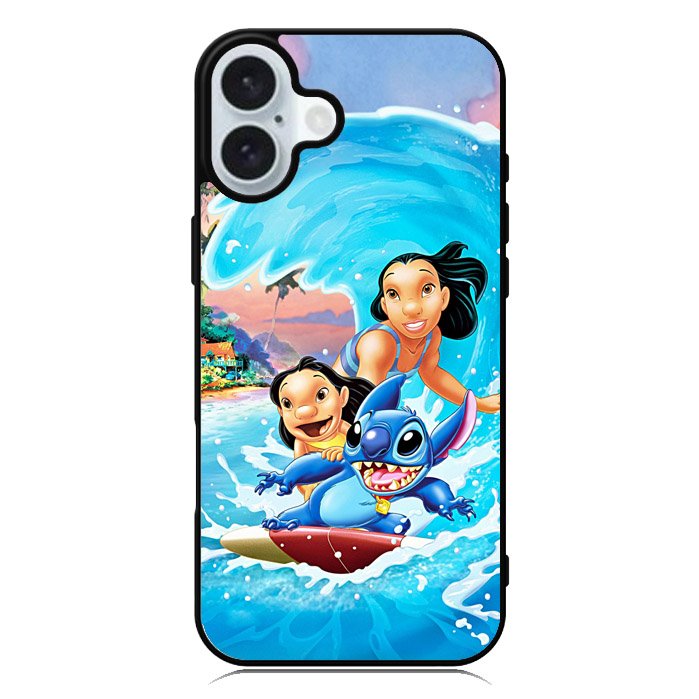 lilo stitch Wallpaper iPhone 16 Case QC1499