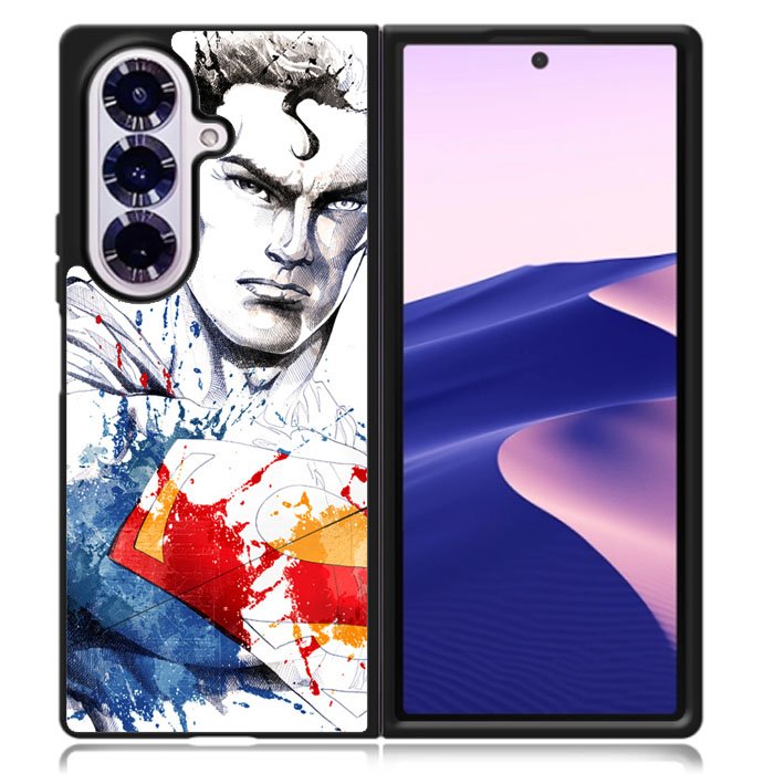 Superman Man Of Steel Painting Samsung Galaxy Z Fold 7 Case OV2301