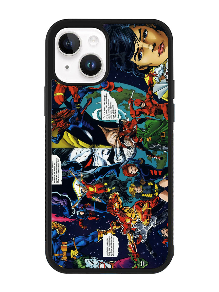 dc vs marvel iPhone 15 Plus Case OV4616