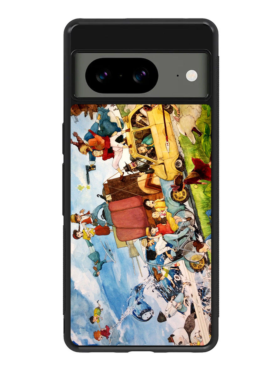 studio ghibli characters Google Pixel 8A Case QC1505