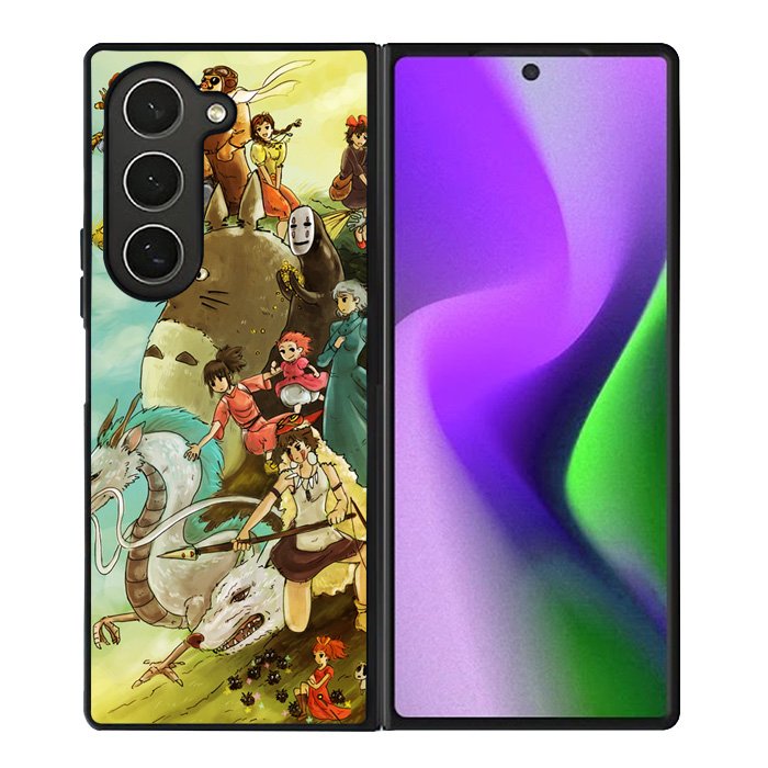 studio ghibli characters Samsung Galaxy Z Fold 6 Case