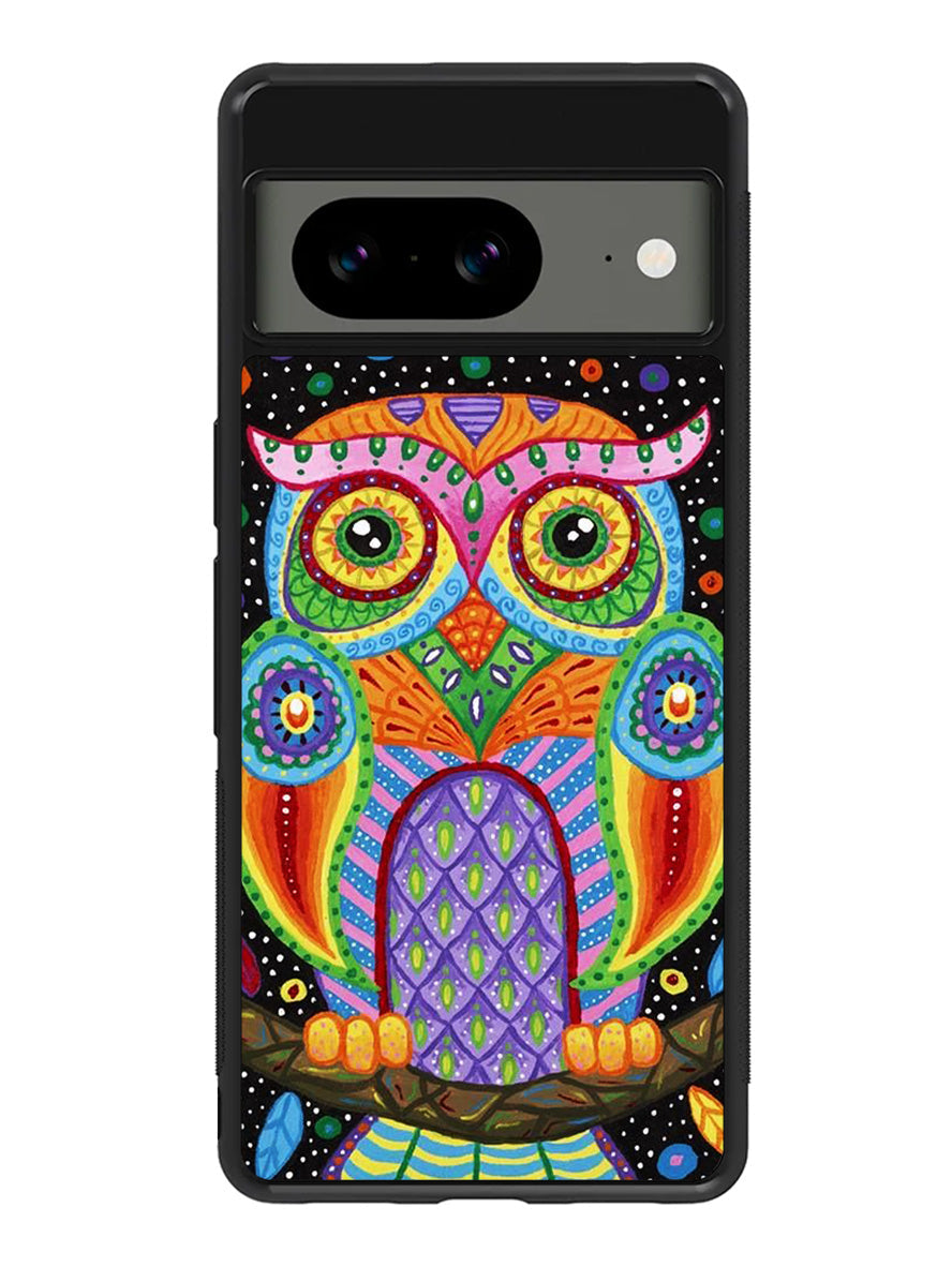 Little Colorful Owl Google Pixel 8 Case QC1511