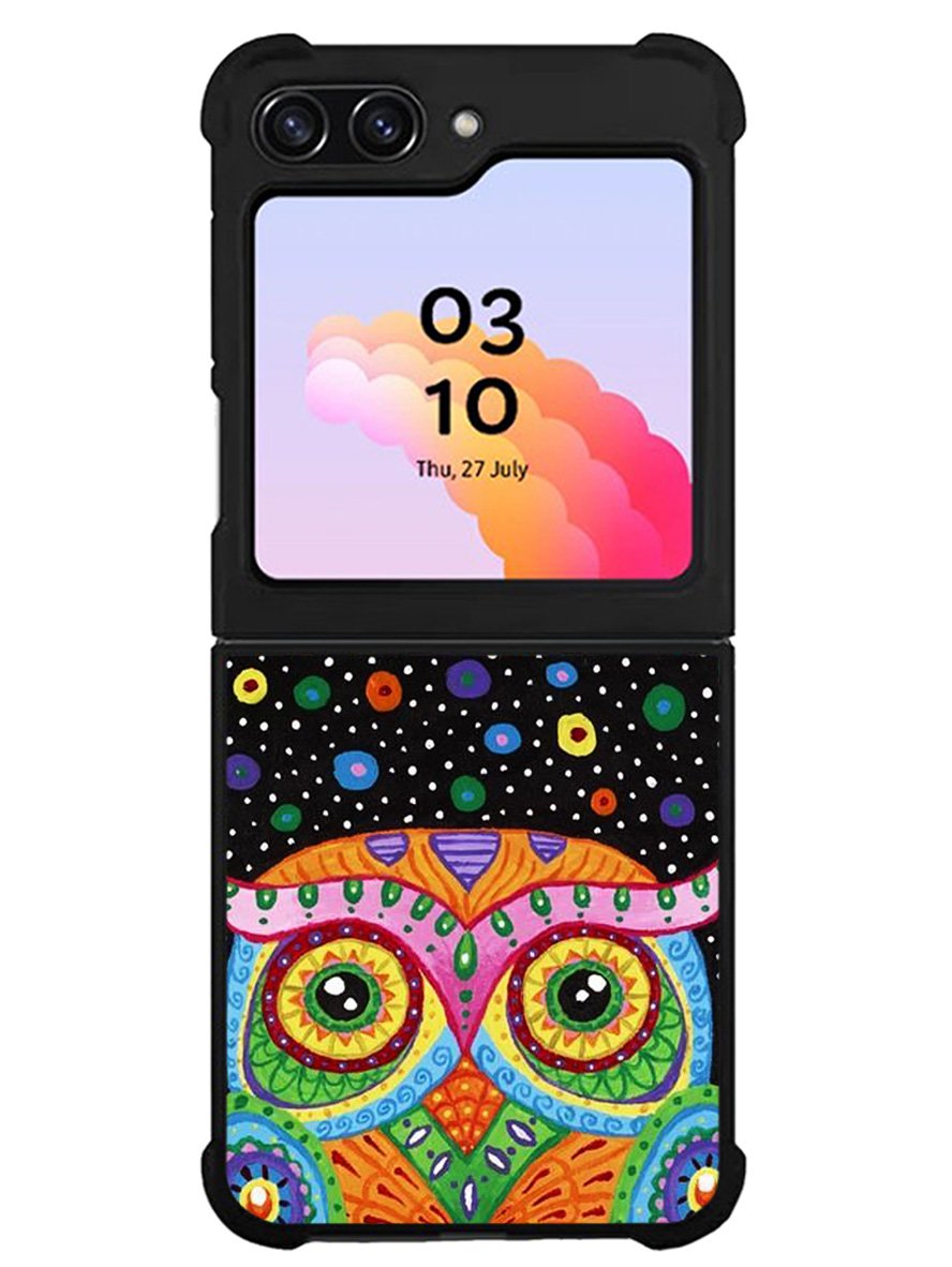 Little Colorful Owl Samsung Galaxy Z Flip 5 5G 2023 Case OV1511