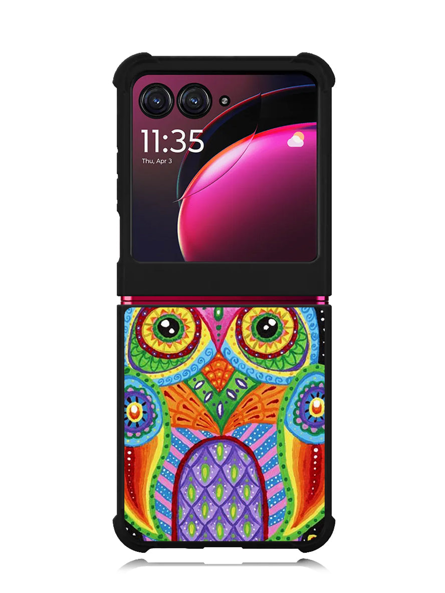 Little Colorful Owl Motorola Moto Razr Plus 2023 , Moto Razr+ 2023 Case OV1511