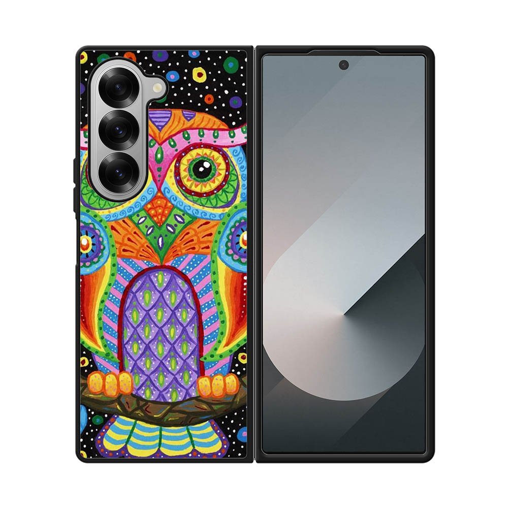 Little Colorful Owl Samsung Galaxy Z Fold 7 5G Case QC1511