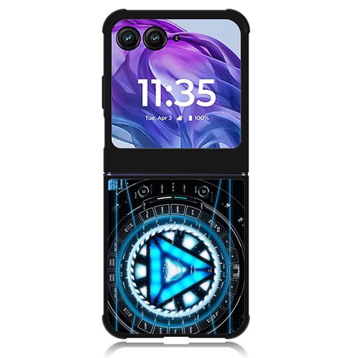 stark industries iron man Motorola Moto Razr Plus 2024 , Moto Razr+ 2024 Case