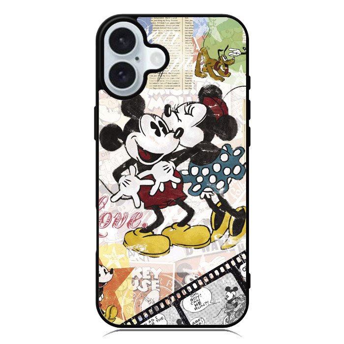 Vintage Disney Mickey Mouse iPhone 16 Case QC2056