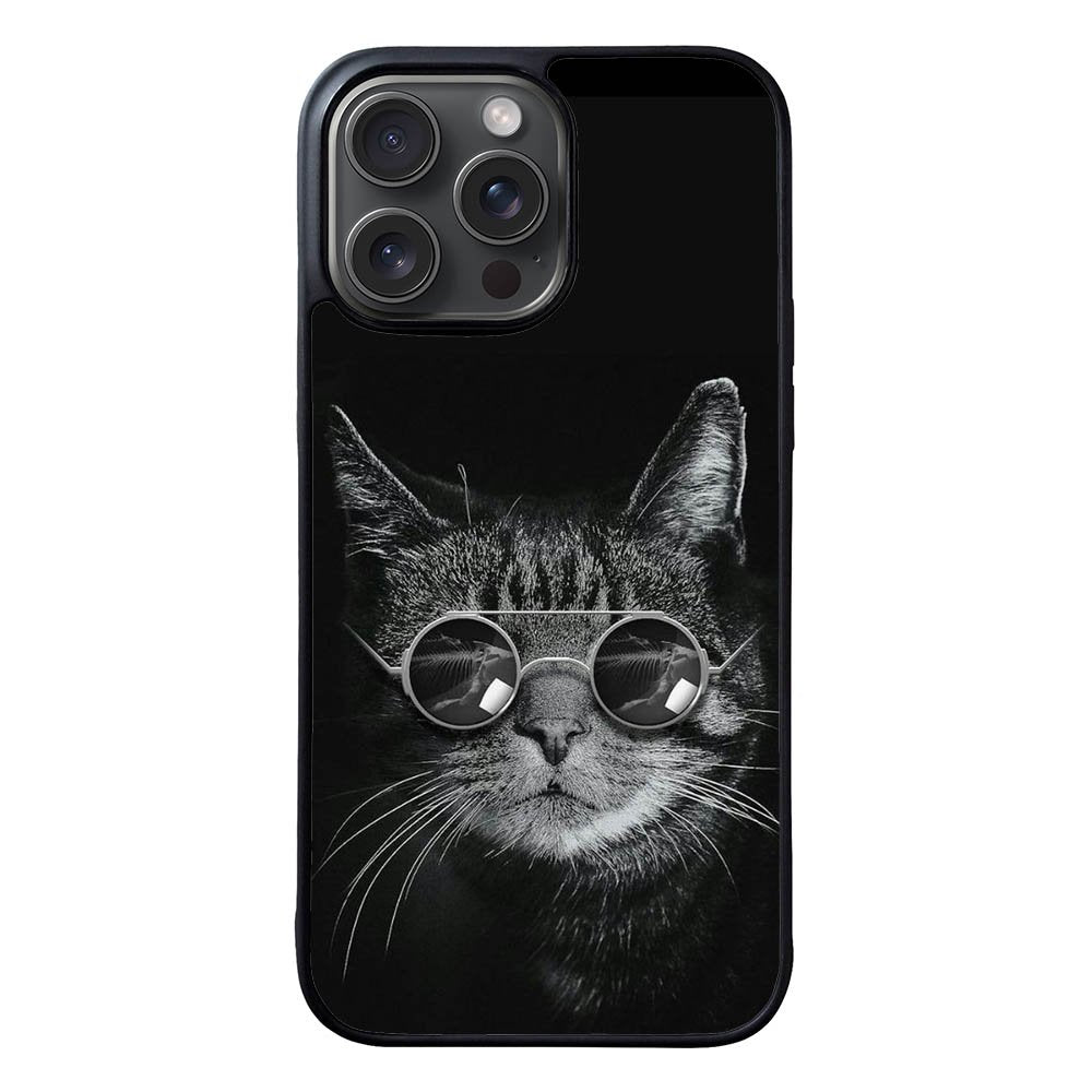 Cat art black FLN0034 iPhone 15 Pro Max Case