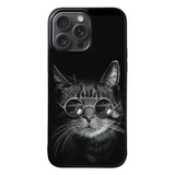 Cat art black FLN0034 iPhone 15 Pro Max Case