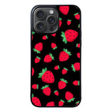 strawberry pattern FLN0062 iPhone 15 Pro Max Case