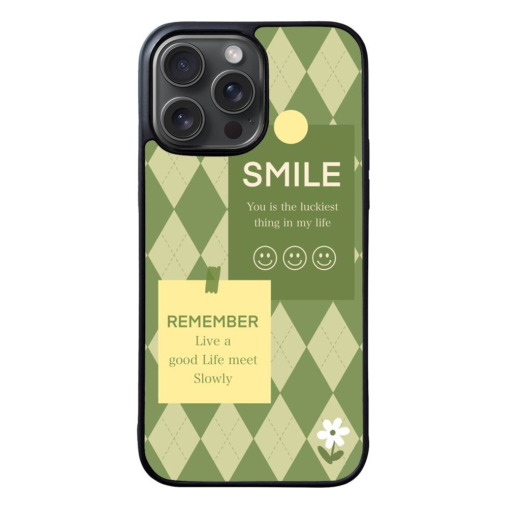 smile green FLN0072 iPhone 15 Pro Max Case