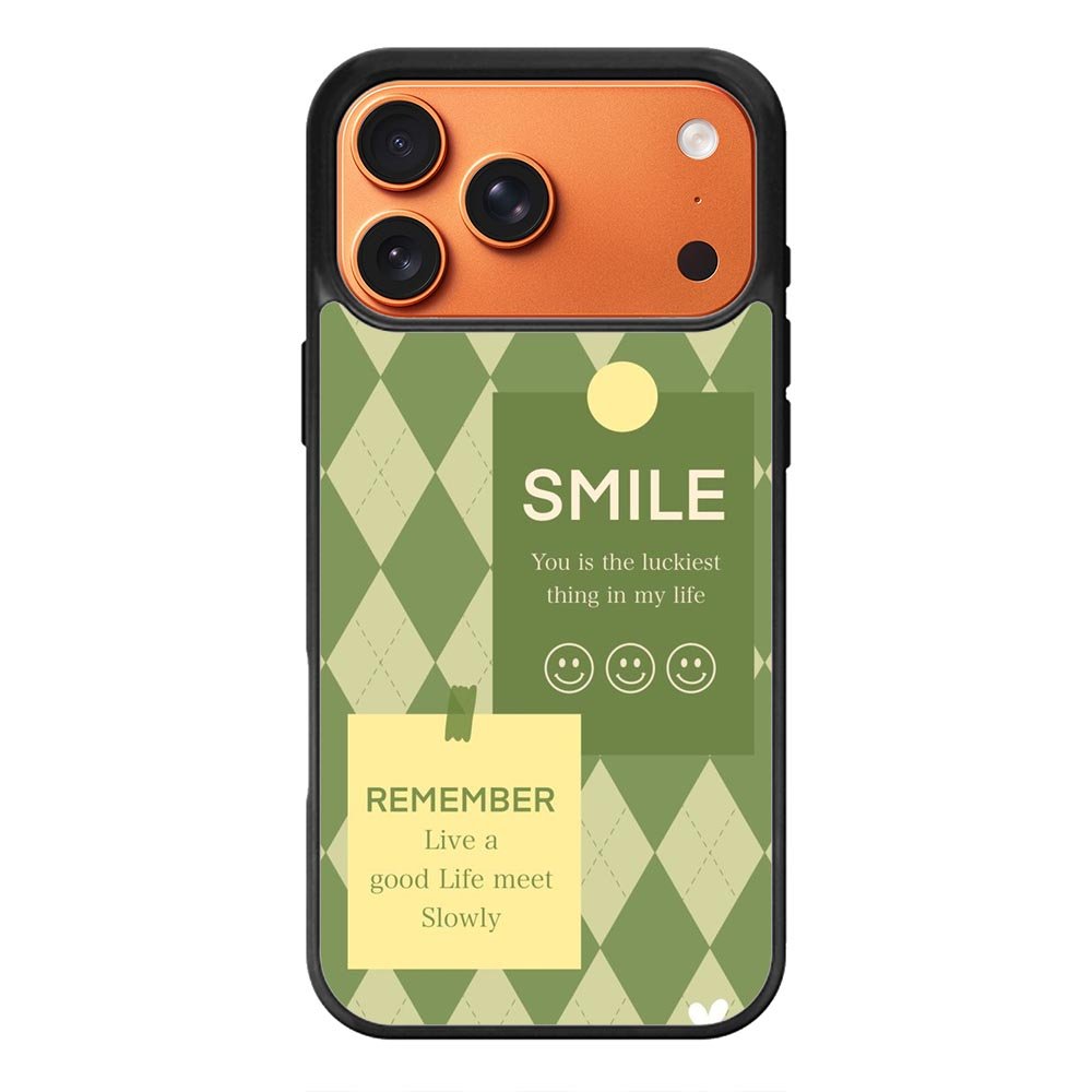 smile green FLN0072 iPhone 17 Pro Max Case