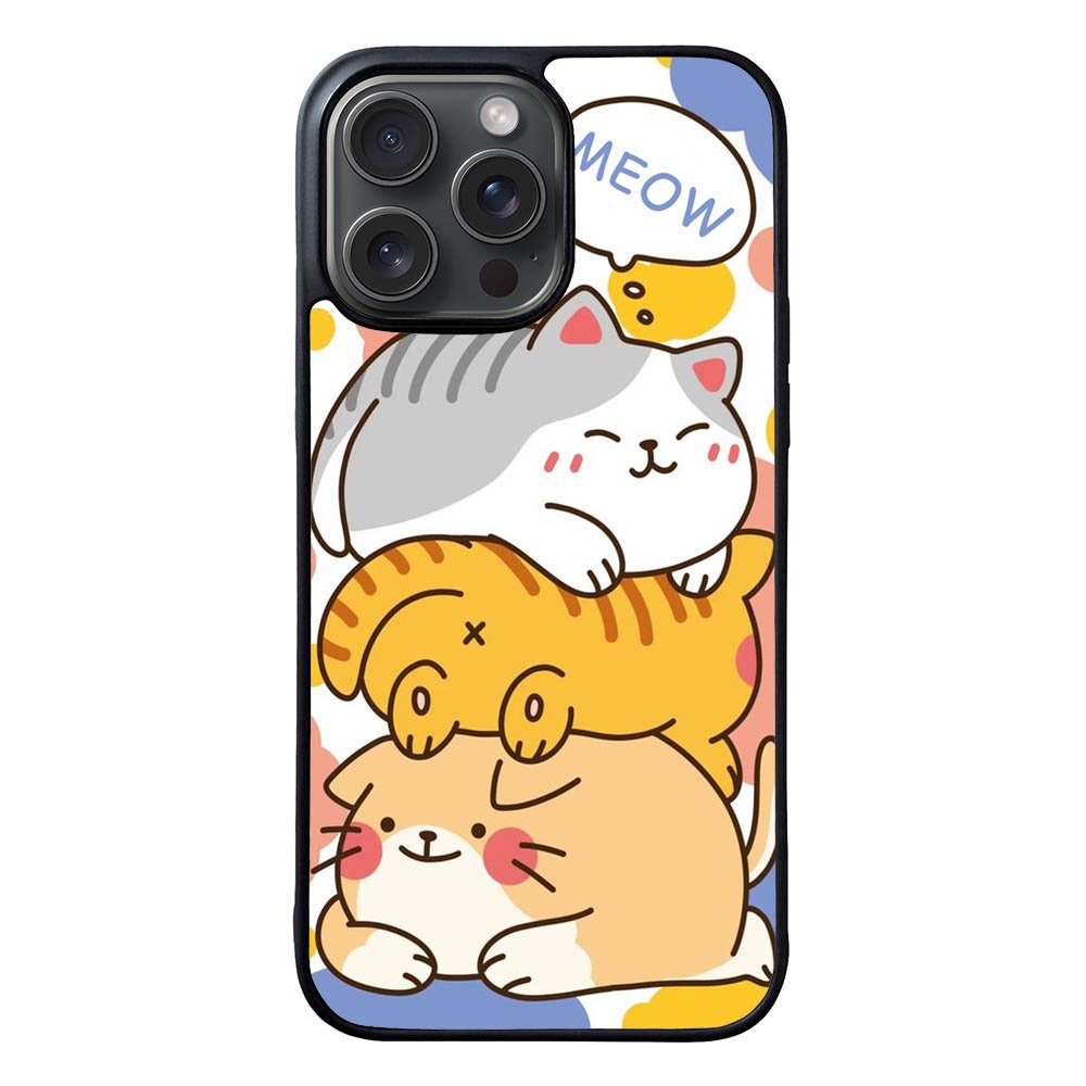 cat meow FLN0097 iPhone 15 Pro Max Case