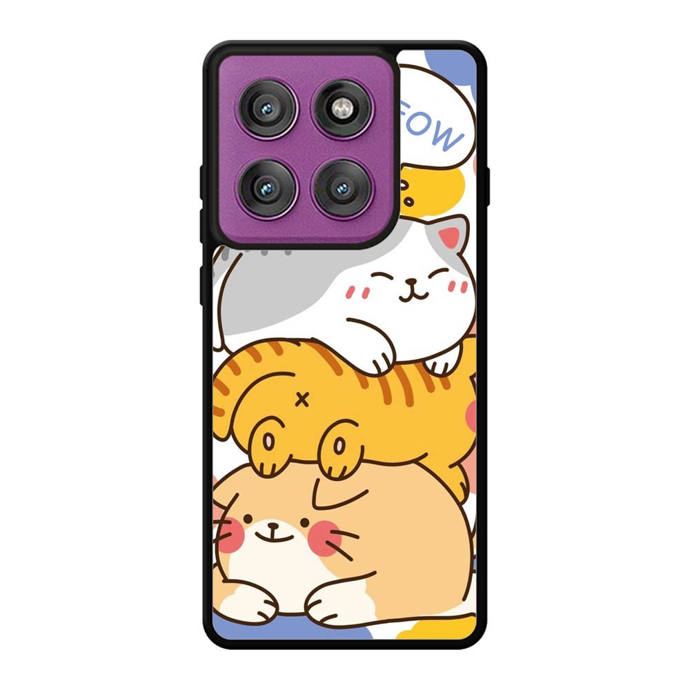 cat meow FLN0097 Motorola Moto Edge 60 Pro Case