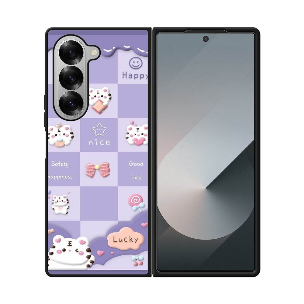 nice cat FLN0110 Samsung Galaxy Z Fold 7 5G Case