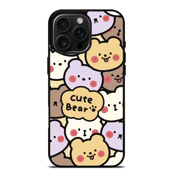 Cute bear FLN0121 iPhone 16 Pro Max Case